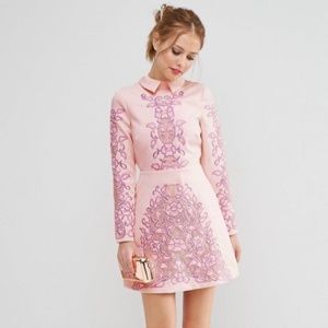 Asos Pink Floral Mini Dress